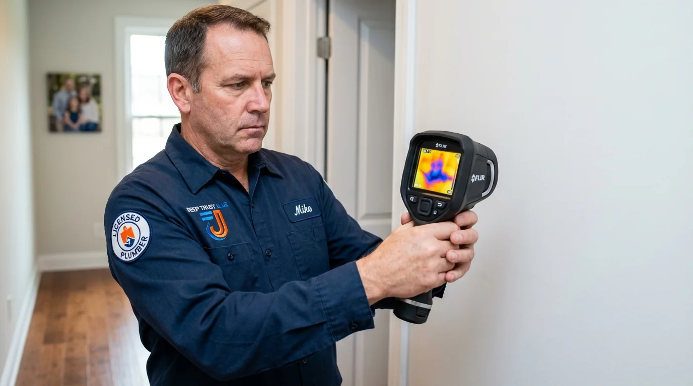 Thermal imaging leak detection by Johns Plumbing LLC in Henryetta